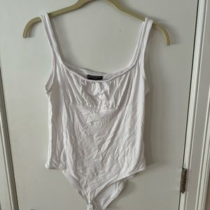 Nasty Gal Square Neck Ruched Body Suit